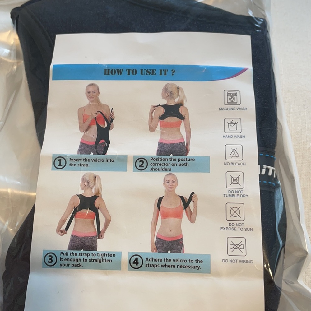 Posture Correcting Back Brace Size Large